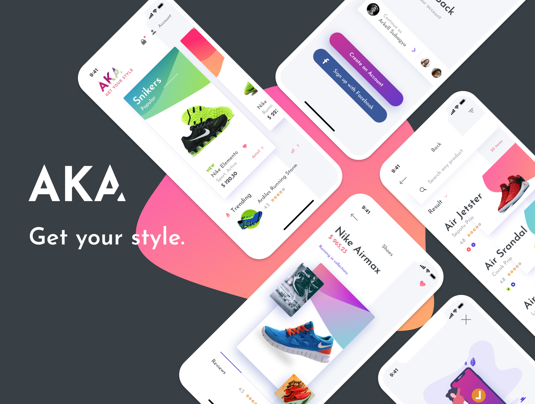 高端服装鞋店电子商城IOS APP UI工具包 AKA UI Kit_img_2