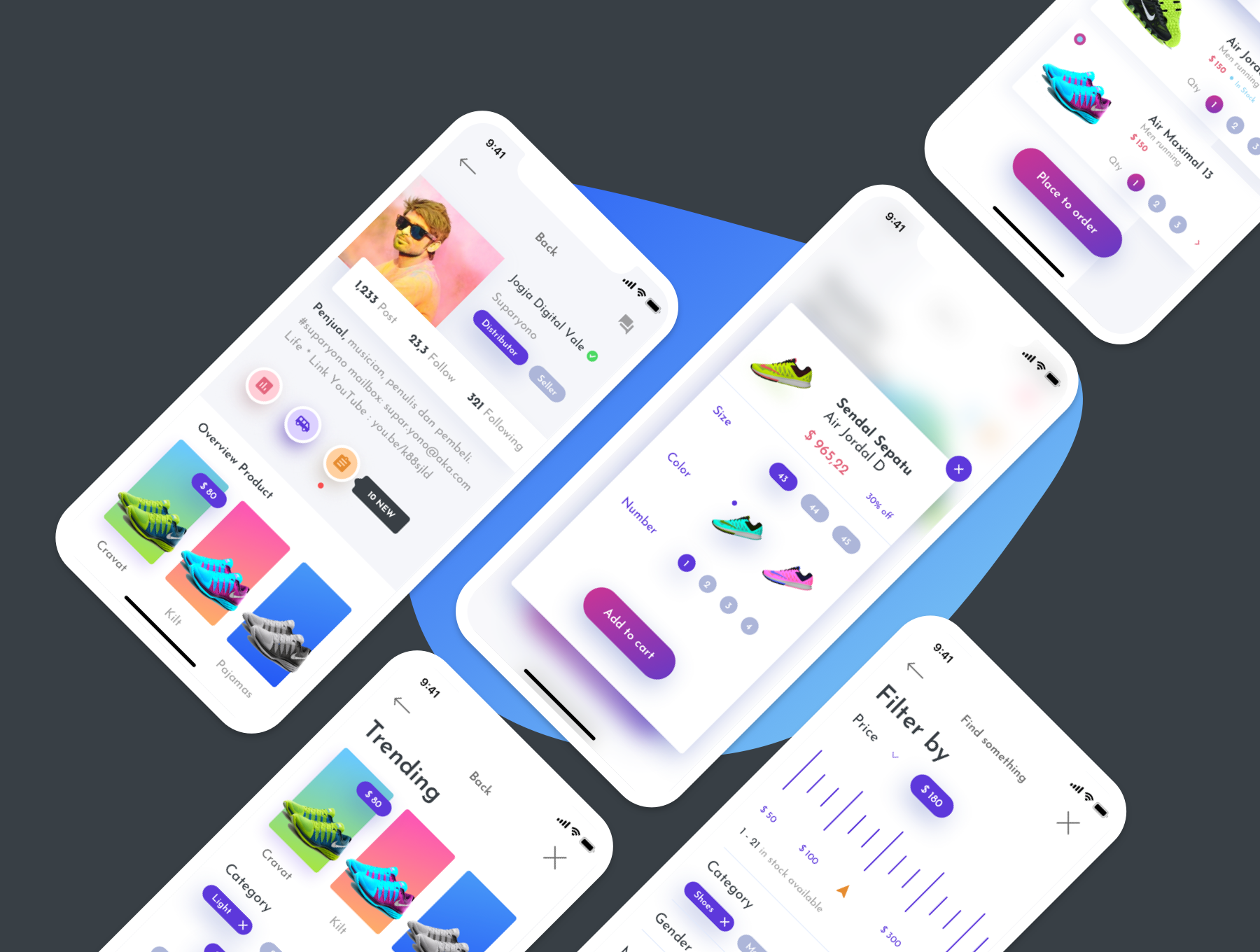 高端服装鞋店电子商城IOS APP UI工具包 AKA UI Kit_img_2