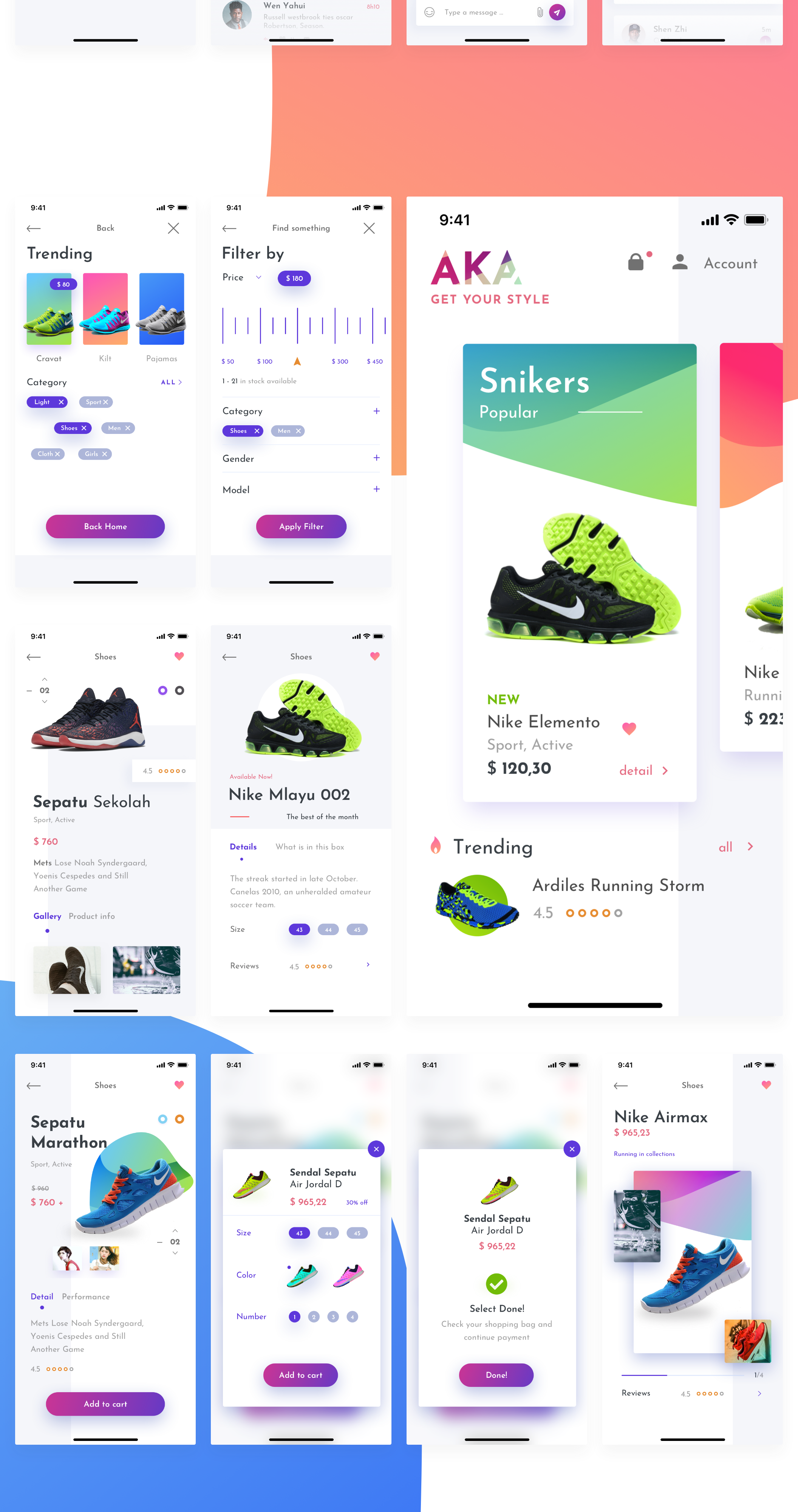 高端服装鞋店电子商城IOS APP UI工具包 AKA UI Kit_img_2