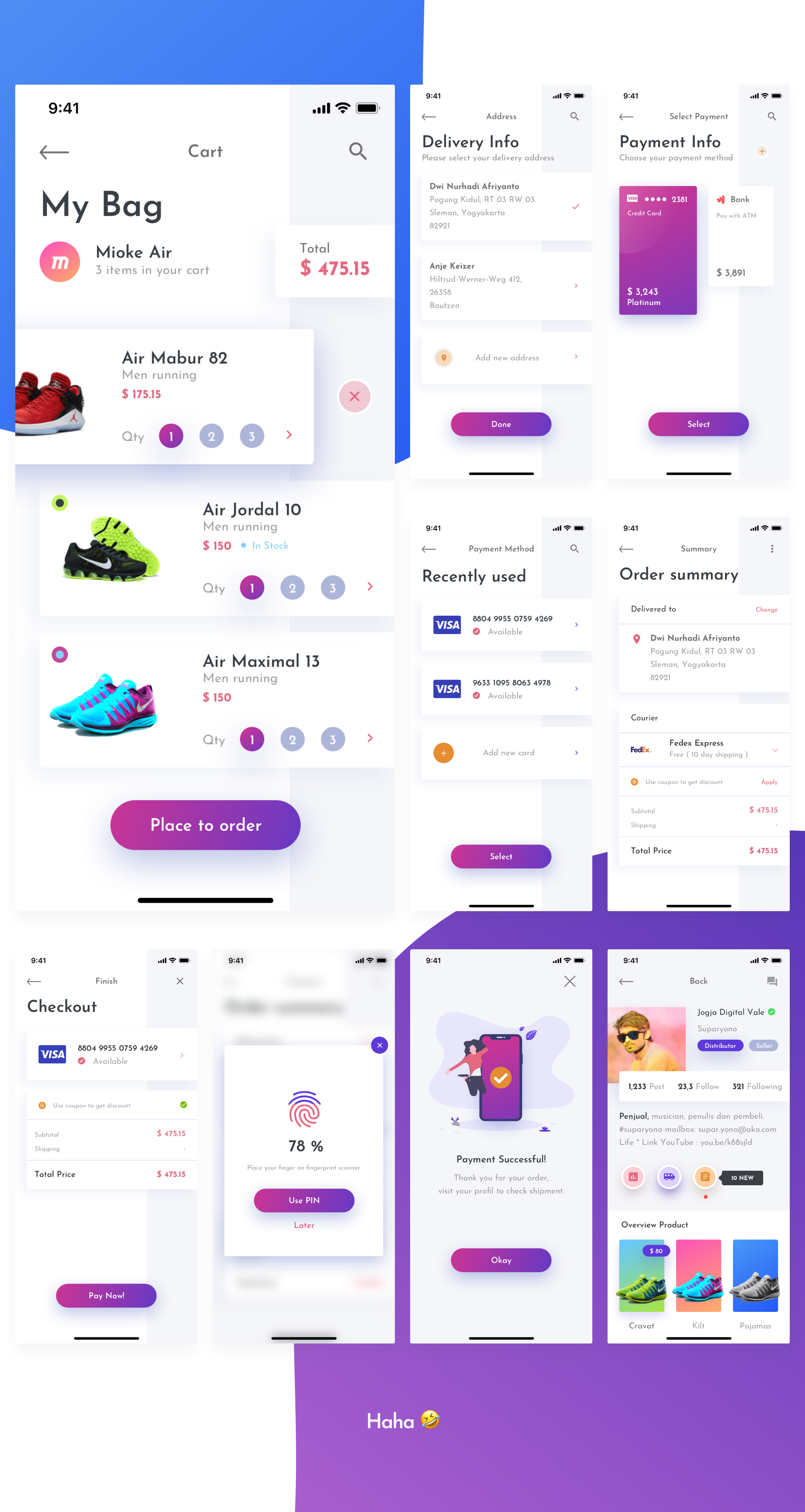 高端服装鞋店电子商城IOS APP UI工具包 AKA UI Kit_img_2