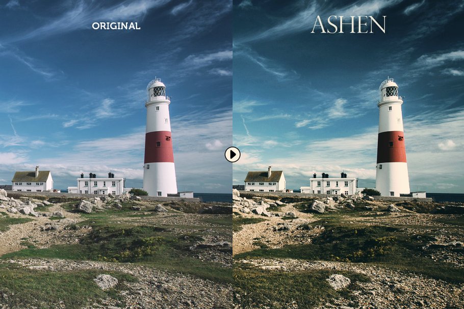 生活旅行摄影照片调色PS动作 Ashen Landscape Photoshop Actions_img_2