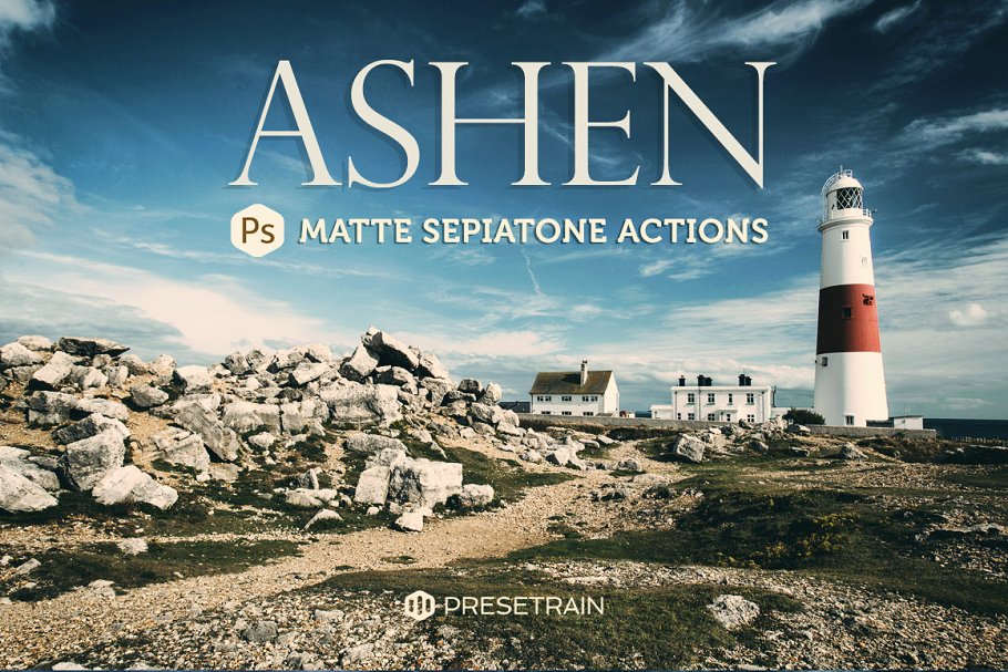 生活旅行摄影照片调色PS动作 Ashen Landscape Photoshop Actions_img_2