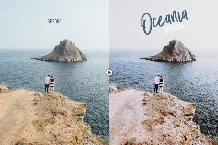 清爽旅行摄影照片修图PS动作 Oceania Photoshop Actions_img_2