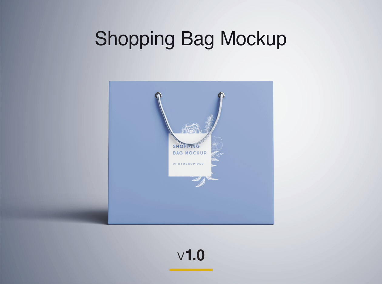 品牌设计提案商场纸质购物袋展示样机 Shopping Bag Mockup – PSD_img_2