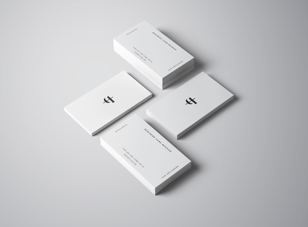 品牌设计提案办公文创名片展示样机 Business Cards Mockup_img_2