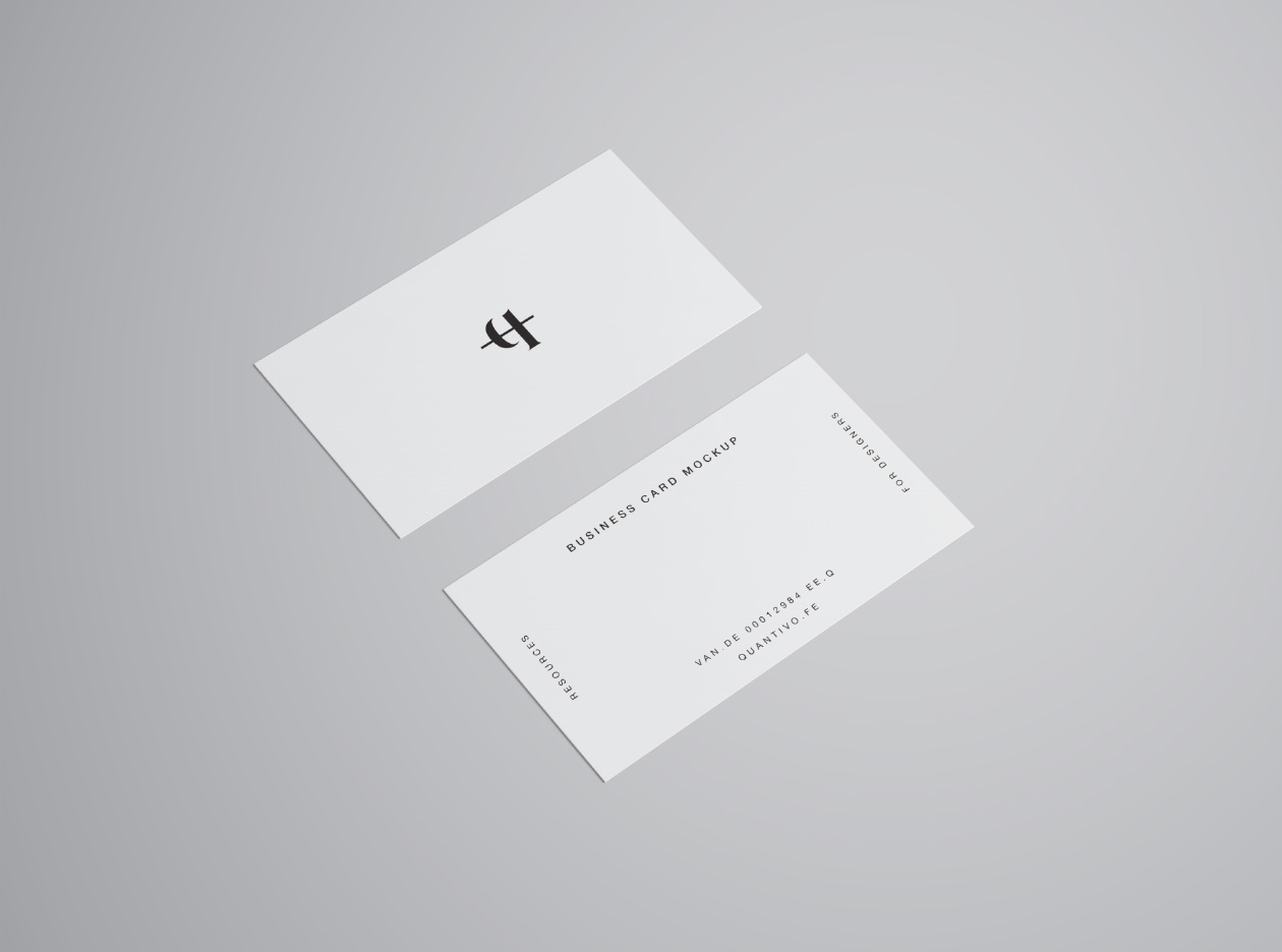 品牌设计提案办公文创名片展示样机 Business Cards Mockup_img_2