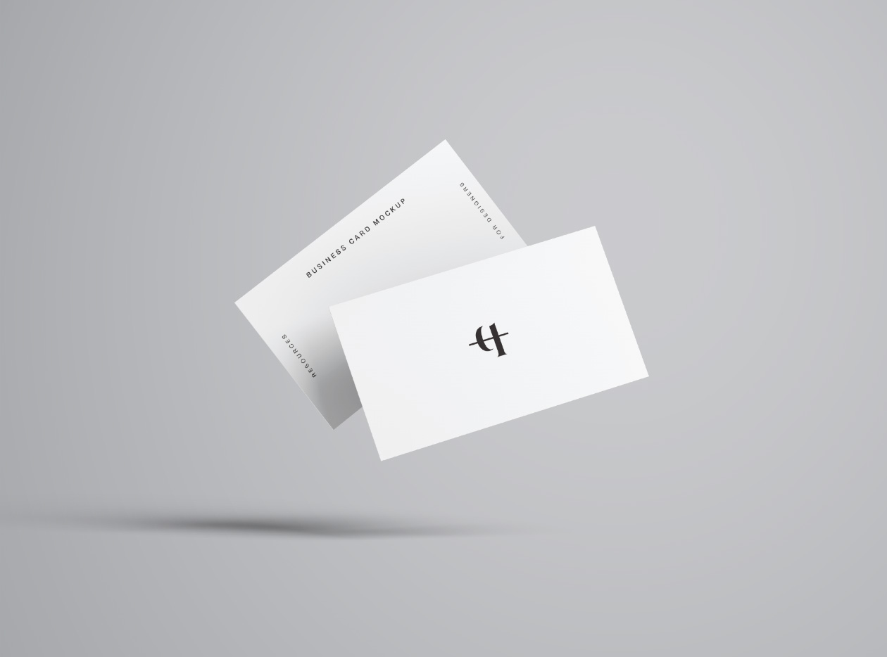 品牌设计提案办公文创名片展示样机 Business Cards Mockup_img_2