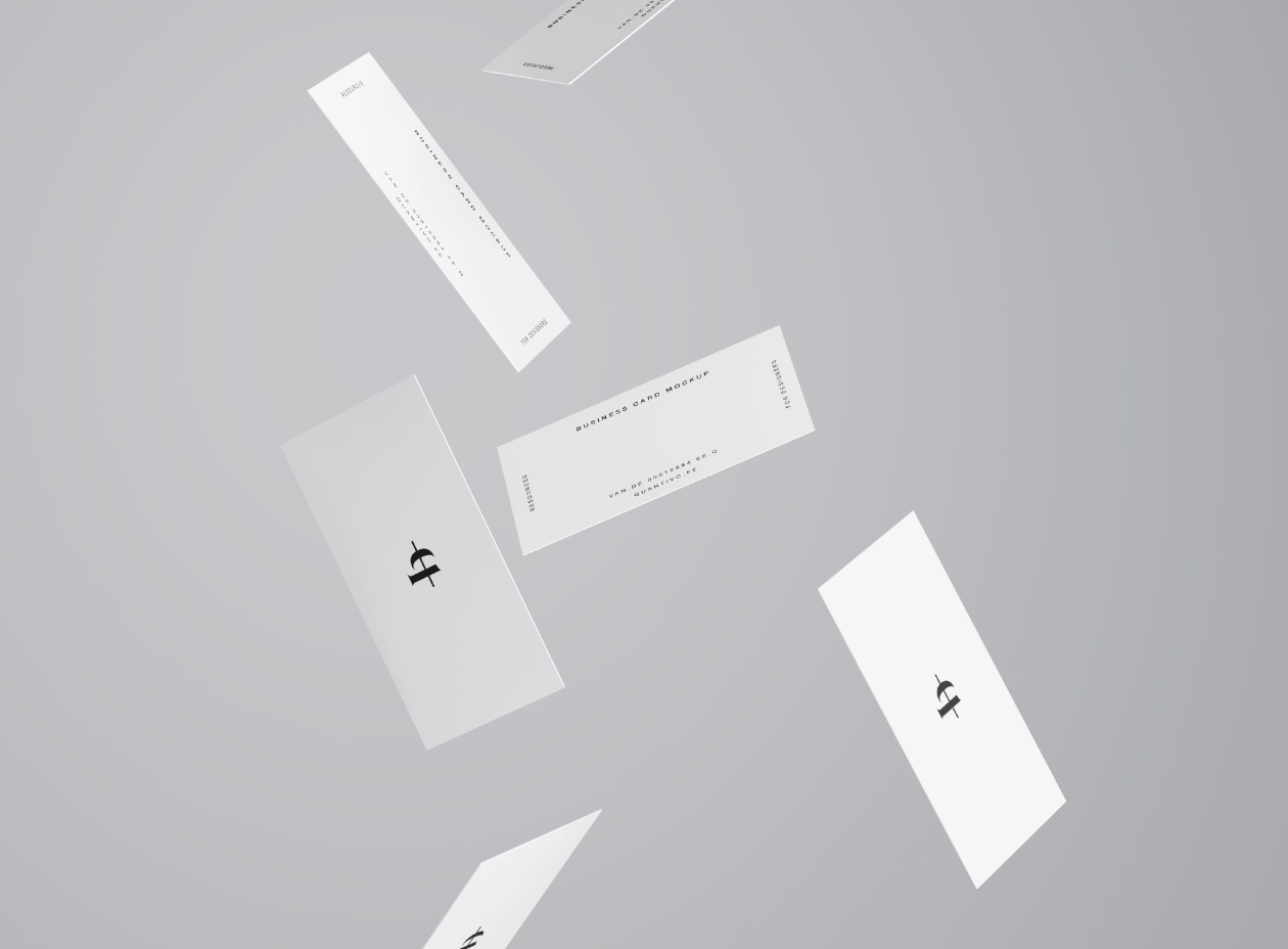 品牌设计提案办公文创名片展示样机 Business Cards Mockup_img_2