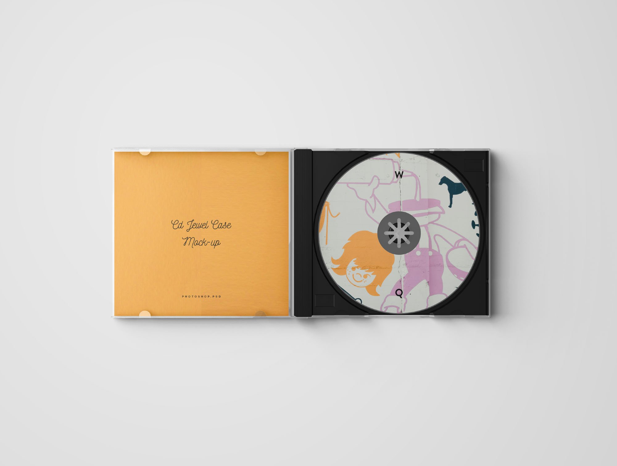 品牌设计提案透明塑料唱片CD塑料盒子展示样机 CD Jewel Case Mockup – Photoshop .PSD_img_2