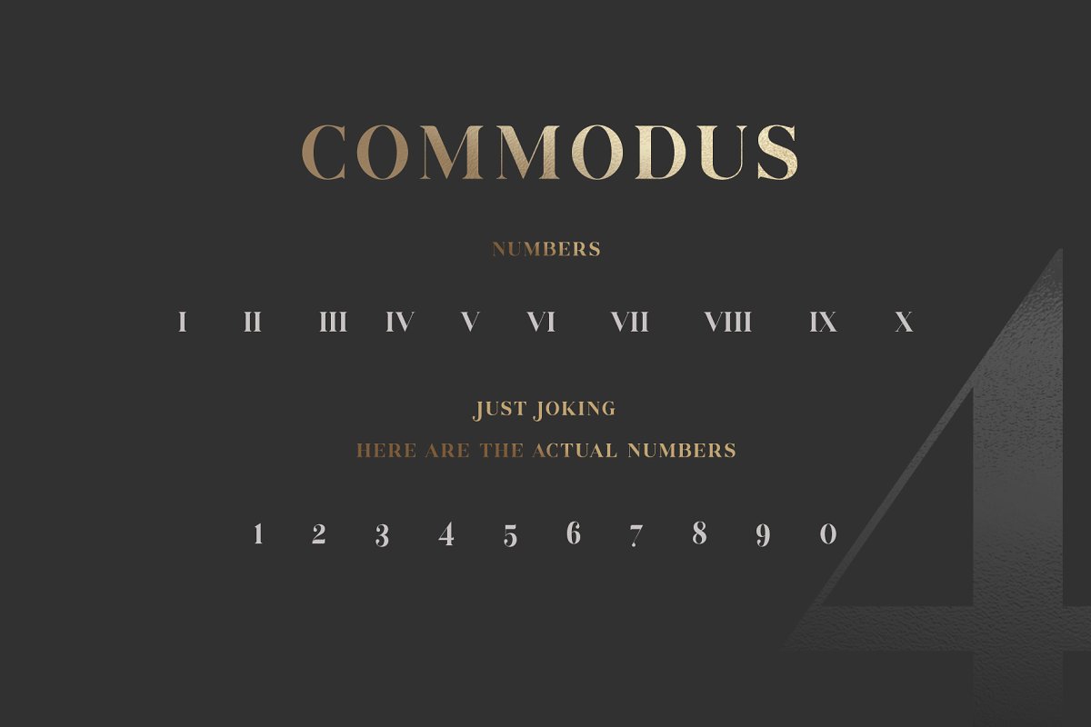 时尚优雅衬线希腊大写字符字体 Commodus - All Caps Serif Typeface_img_2