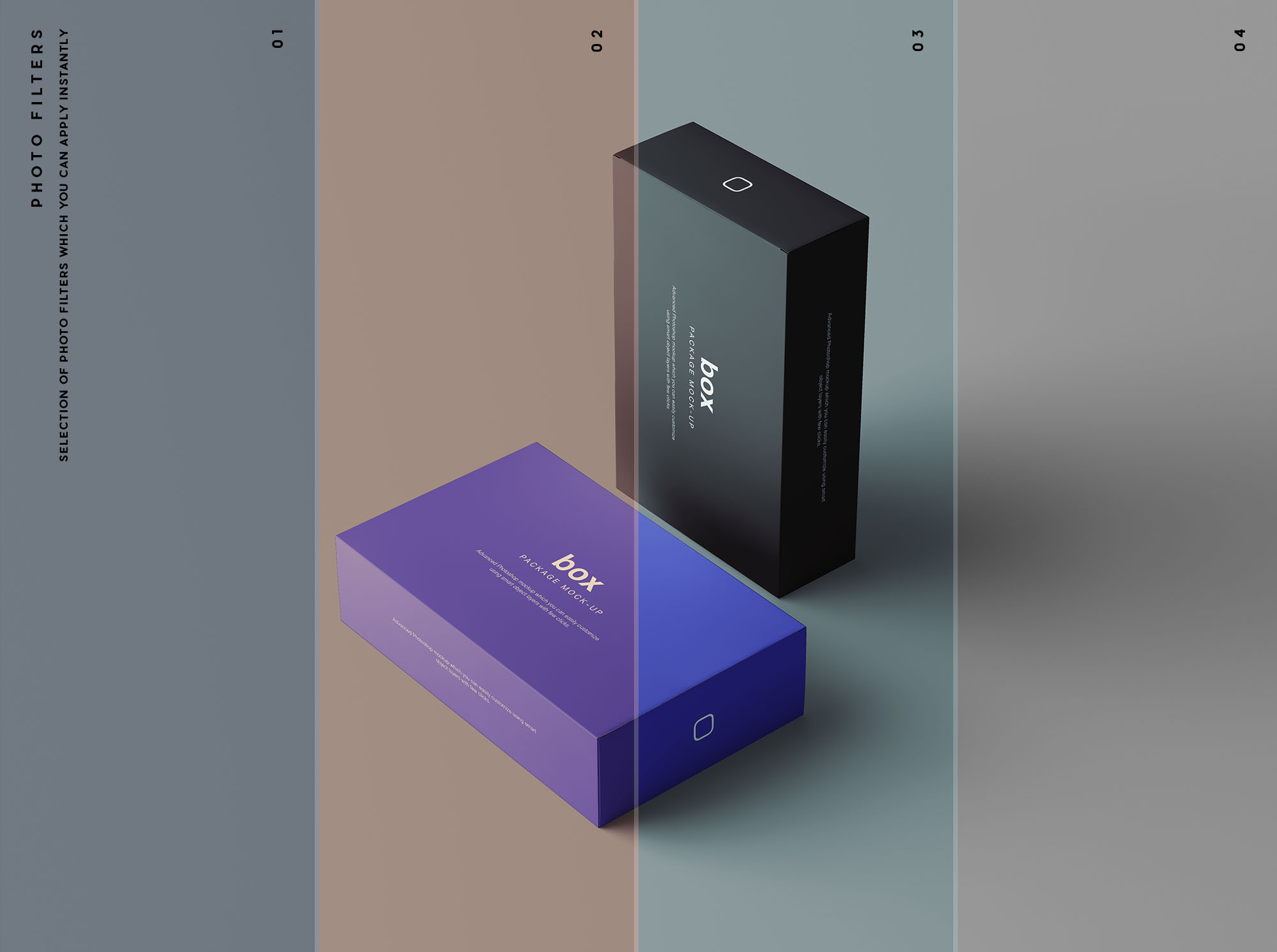 简约手机鞋礼品包装盒纸盒展示样机 Box Packaging Mockup_img_2