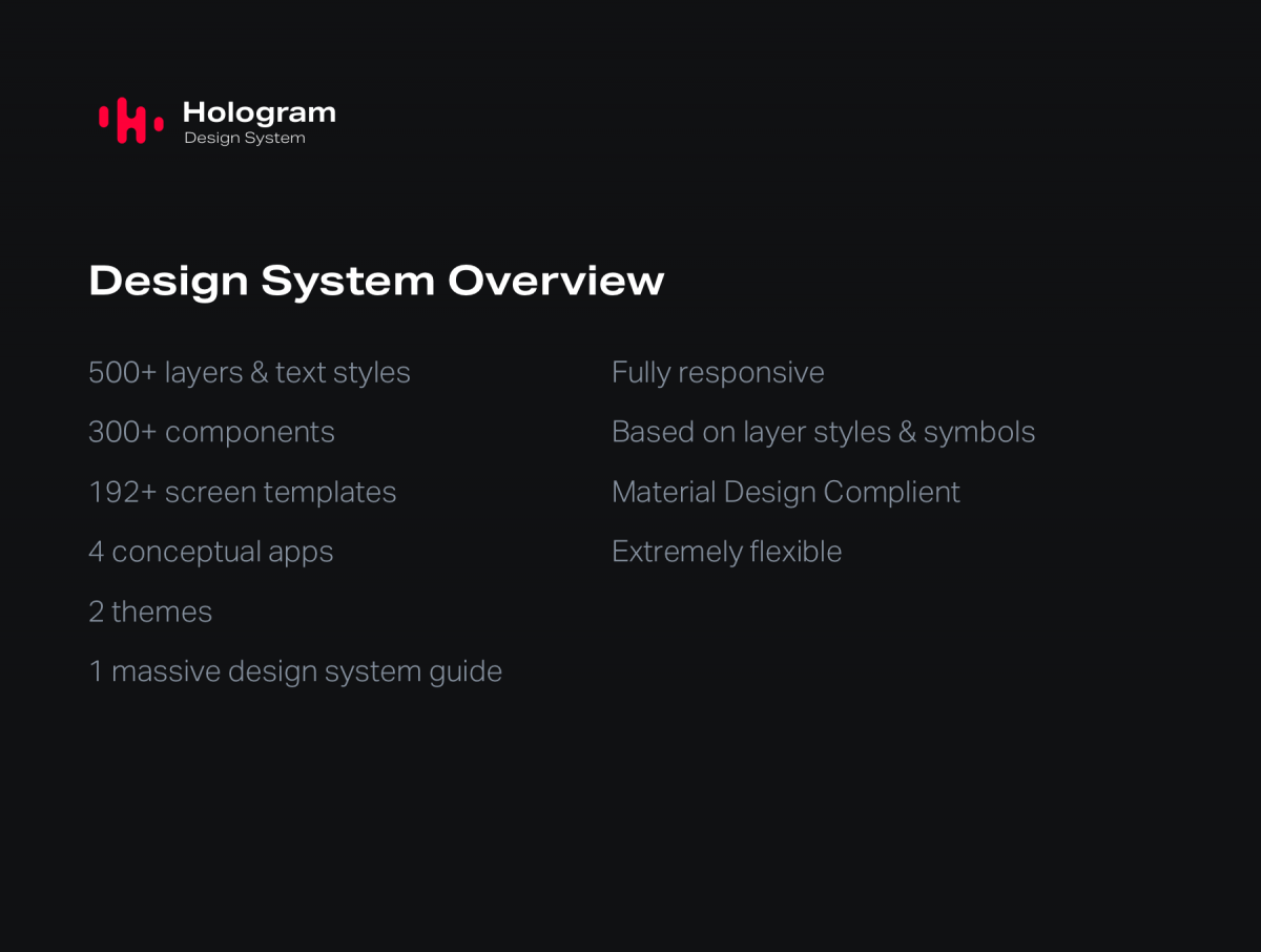 多功能独特风格音乐城市文化社交WEB&MOBILE UI工具包 Hologram Design System_img_3