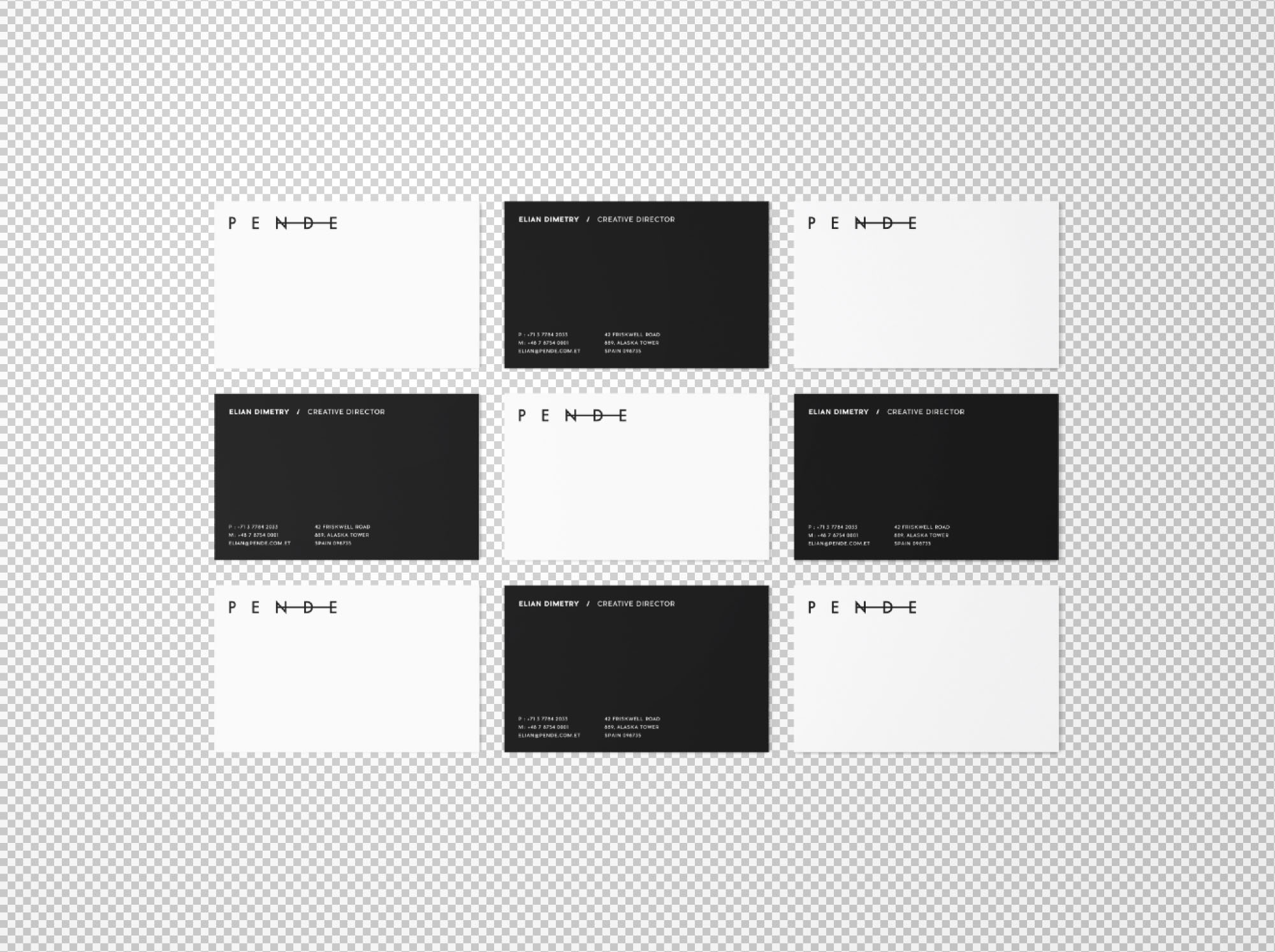 Uniform-Business-Cards-Mockup-Transparent