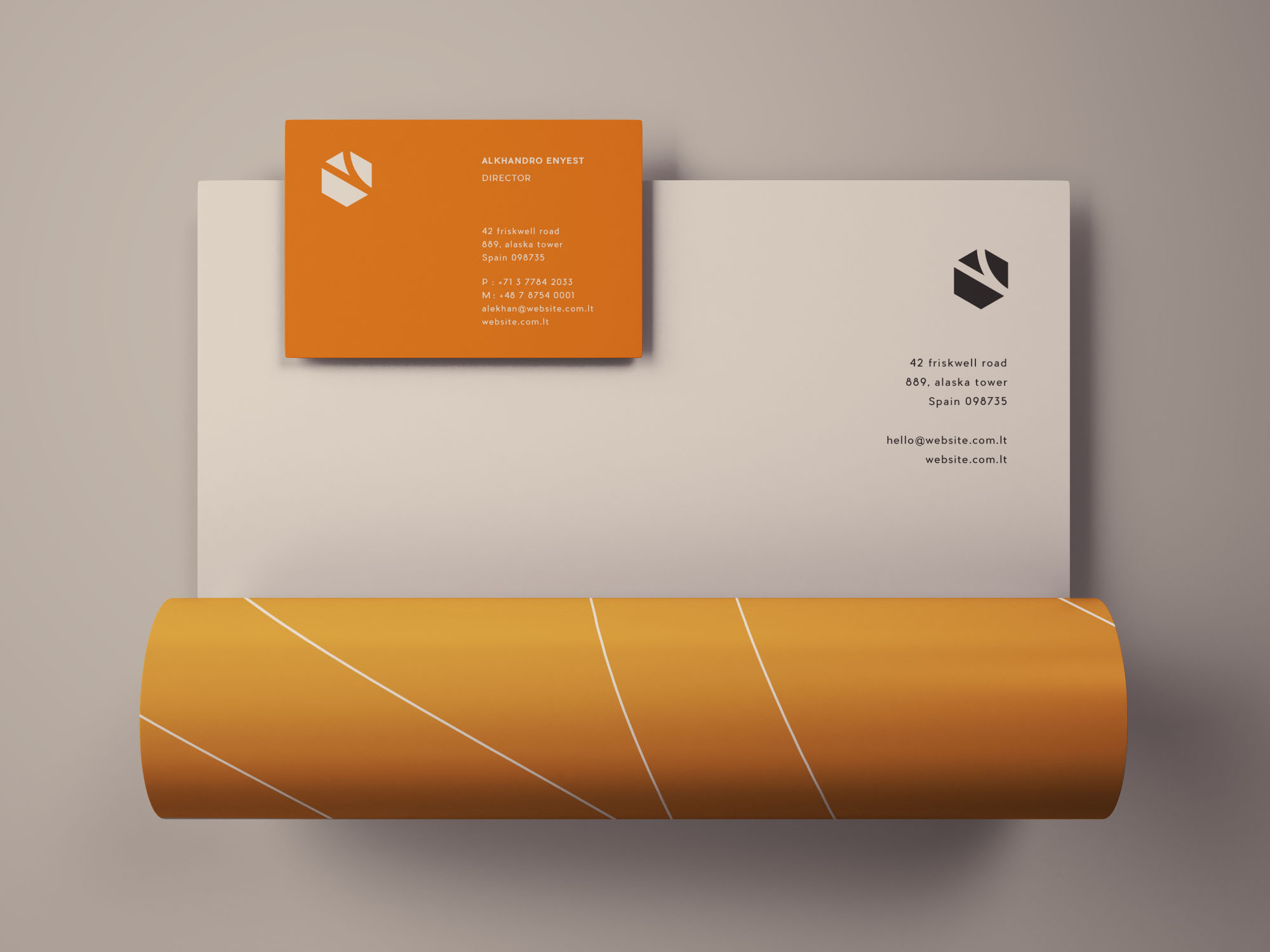 Letterhead & Business Card Mockup