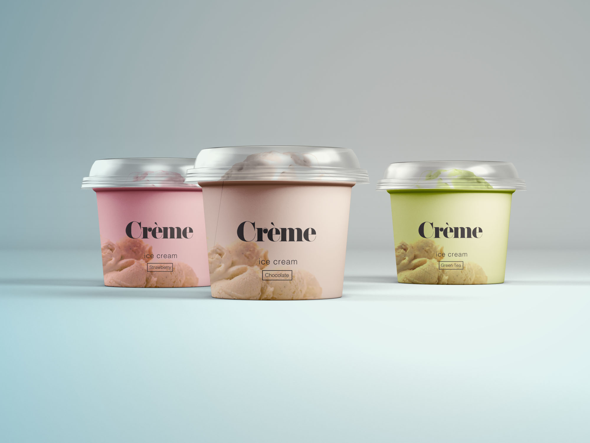 迷你冰激凌雪糕纸罐包装展示样机 Mini Ice Cream Cup Mockups – PSD_img_2