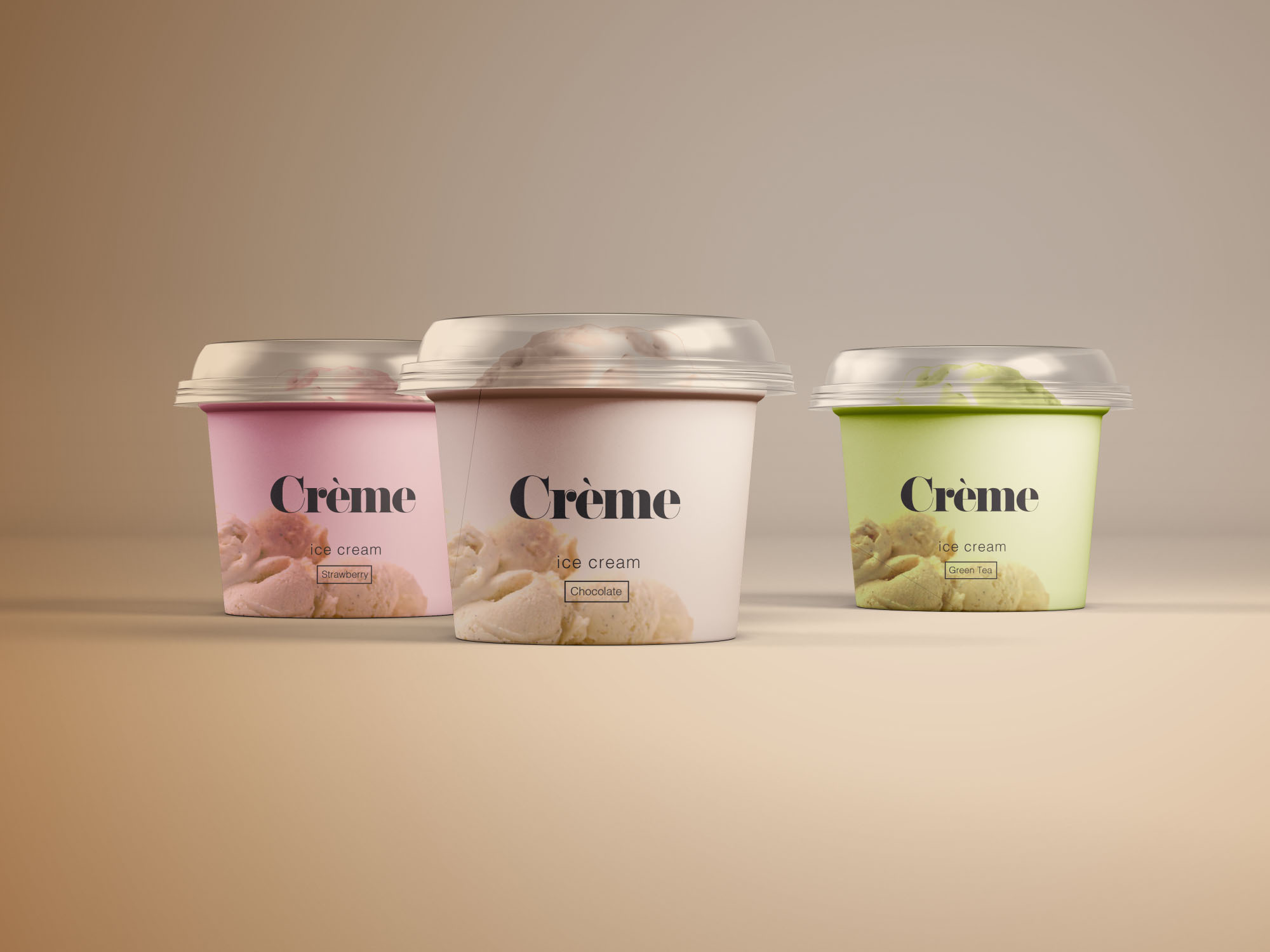 迷你冰激凌雪糕纸罐包装展示样机 Mini Ice Cream Cup Mockups – PSD_img_2