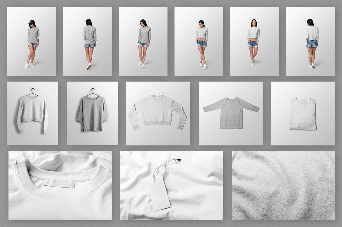 时尚女性服装衬衫套衫展示样机 Ultimate Apparel Mockup Vol. 10_img_2