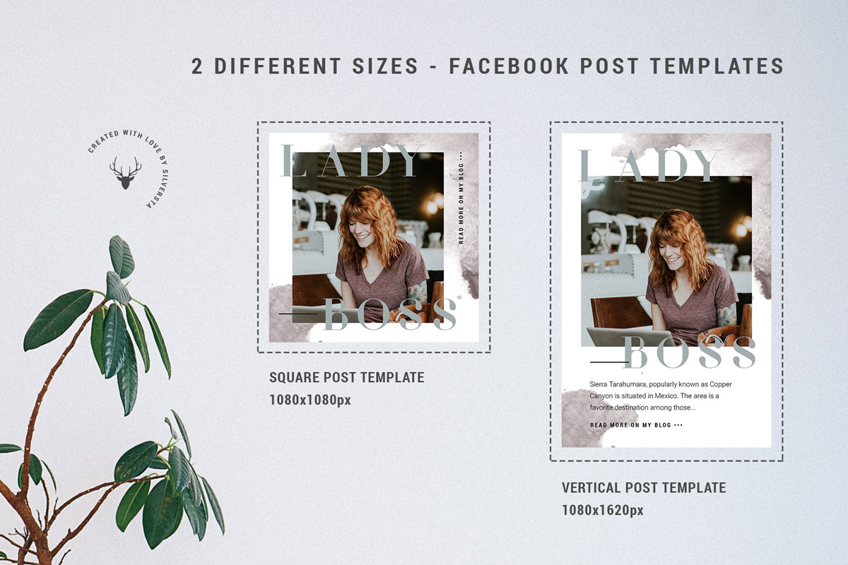 家具饰品女性服装电商营销朋友圈广告INS模板 Infopreneur Facebook Post Templates_img_2