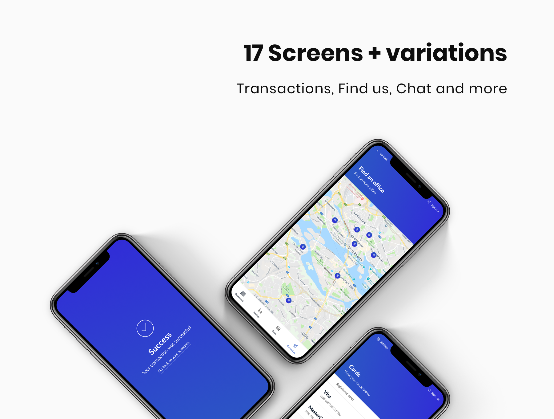 简约私人银行钱包iOS APP UI工具包 Bankify APP UI KITS_img_2