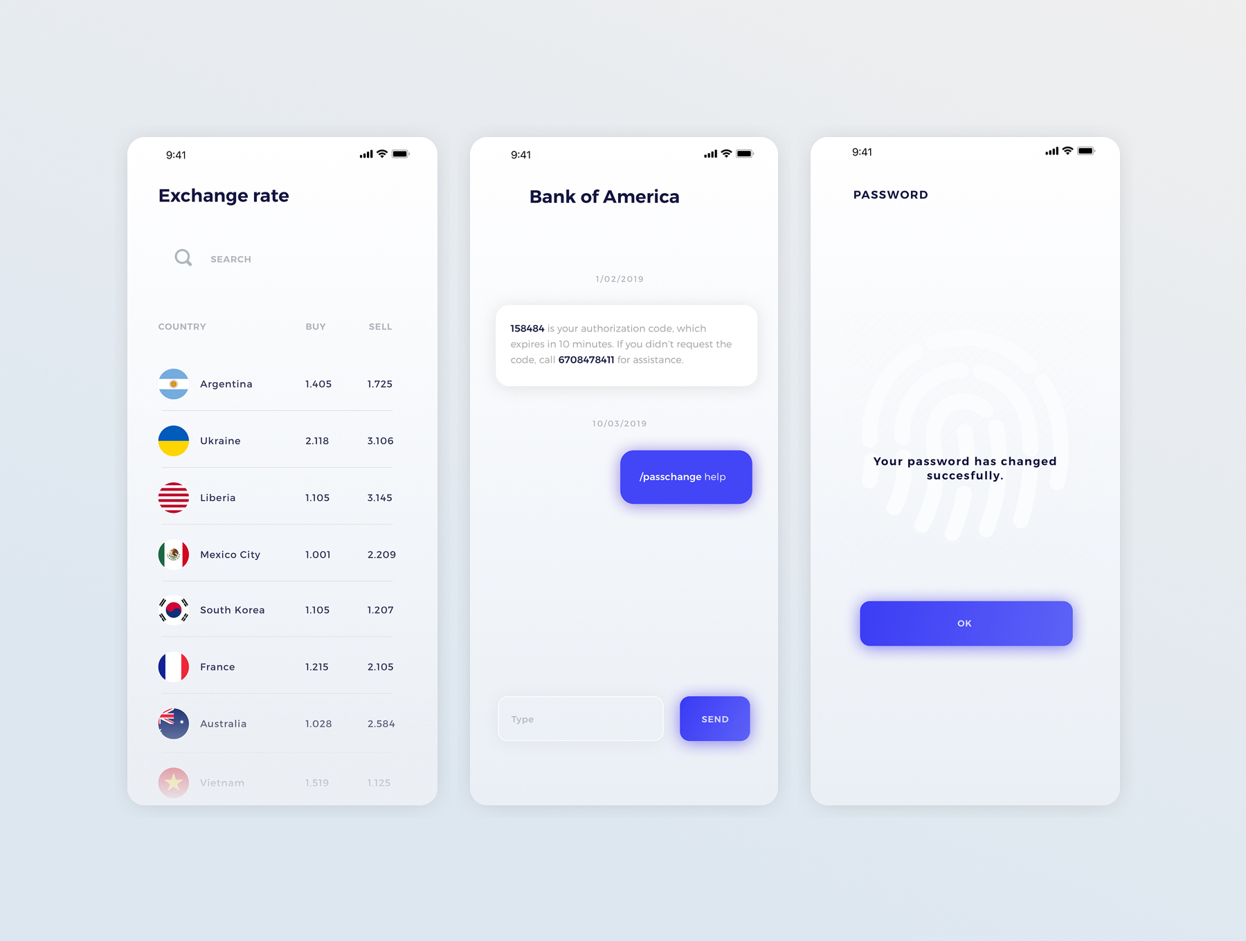 财务资金信用卡管理平台iOS APP UI工具包 Tria Finance App UI Kit_img_2