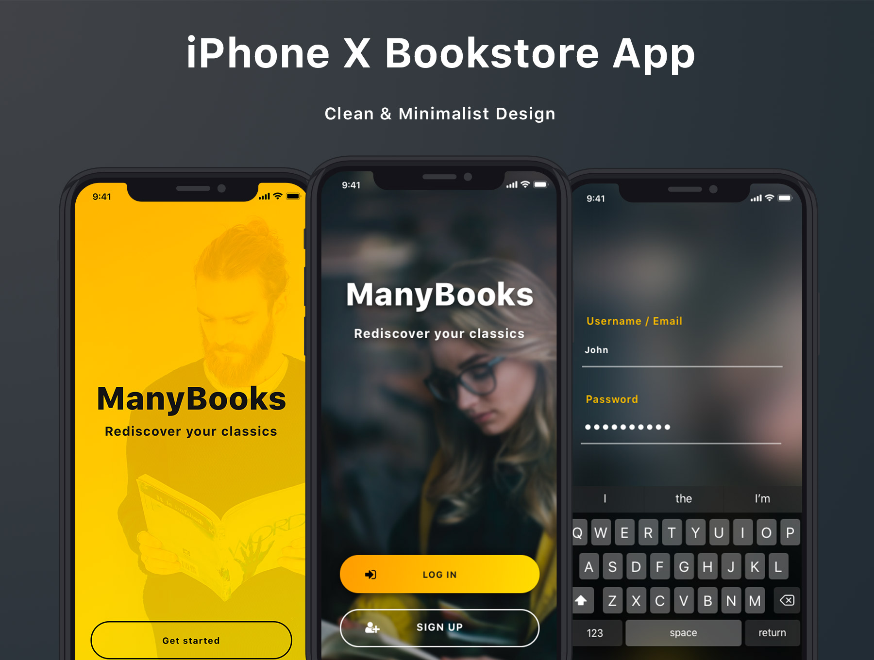 高品质书籍电商购物平台iOS APP UI工具包 ManyBooks iOs UI Kit_img_2