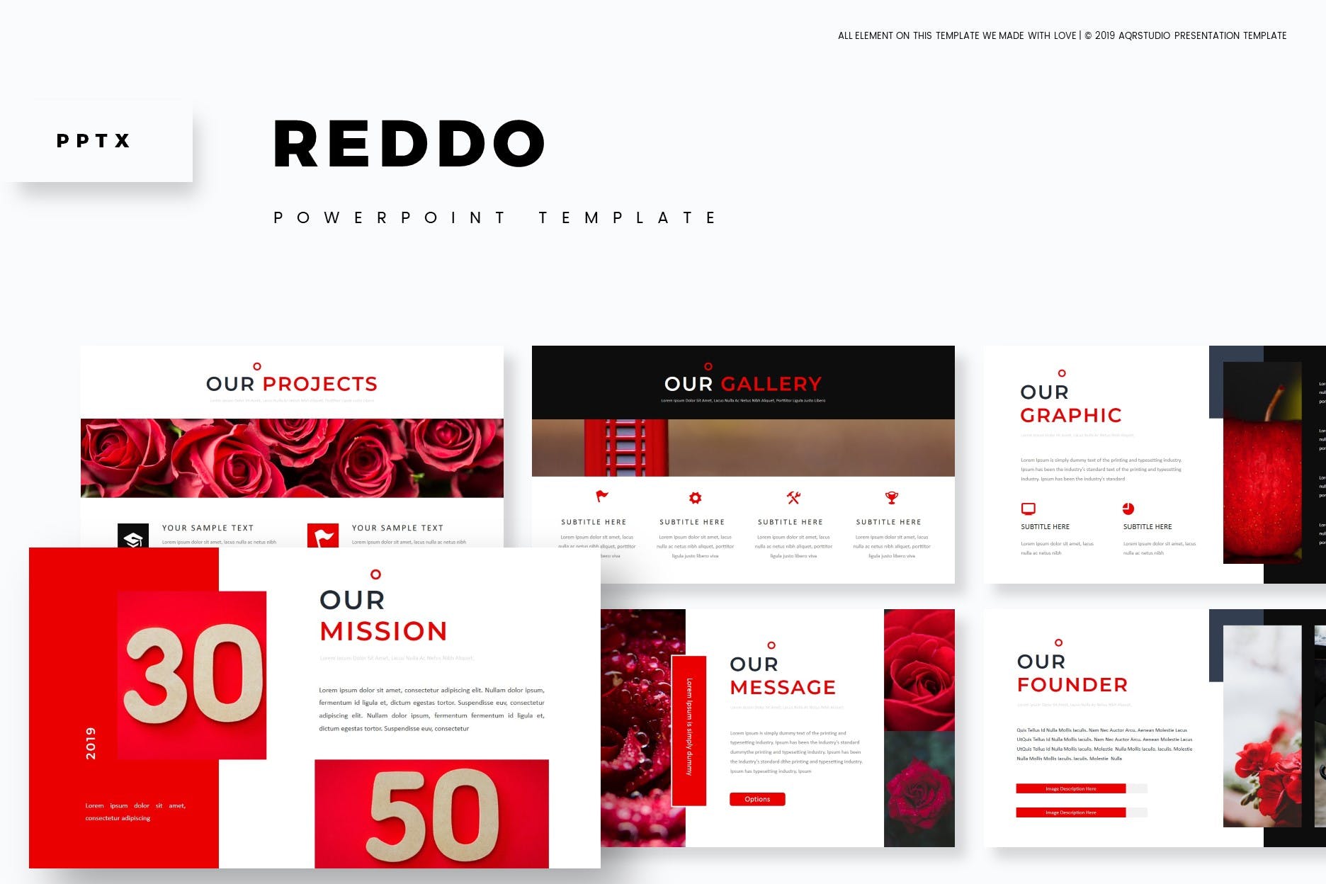 鲜艳明亮企业营销摄影PPT模板KEY幻灯片SLIDES演示文稿 Reddo - Powerpoint, Keynote and Google Slides Templates_img_2