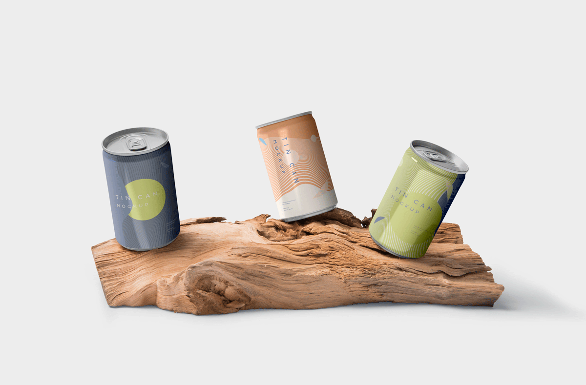 碳酸饮料啤酒凉茶锡罐金属罐包装样机 Tin Can Branding Mockups_img_2