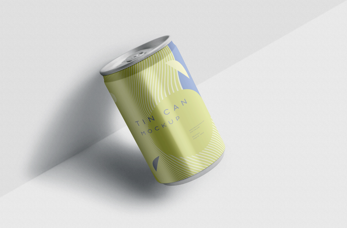 碳酸饮料啤酒凉茶锡罐金属罐包装样机 Tin Can Branding Mockups_img_2