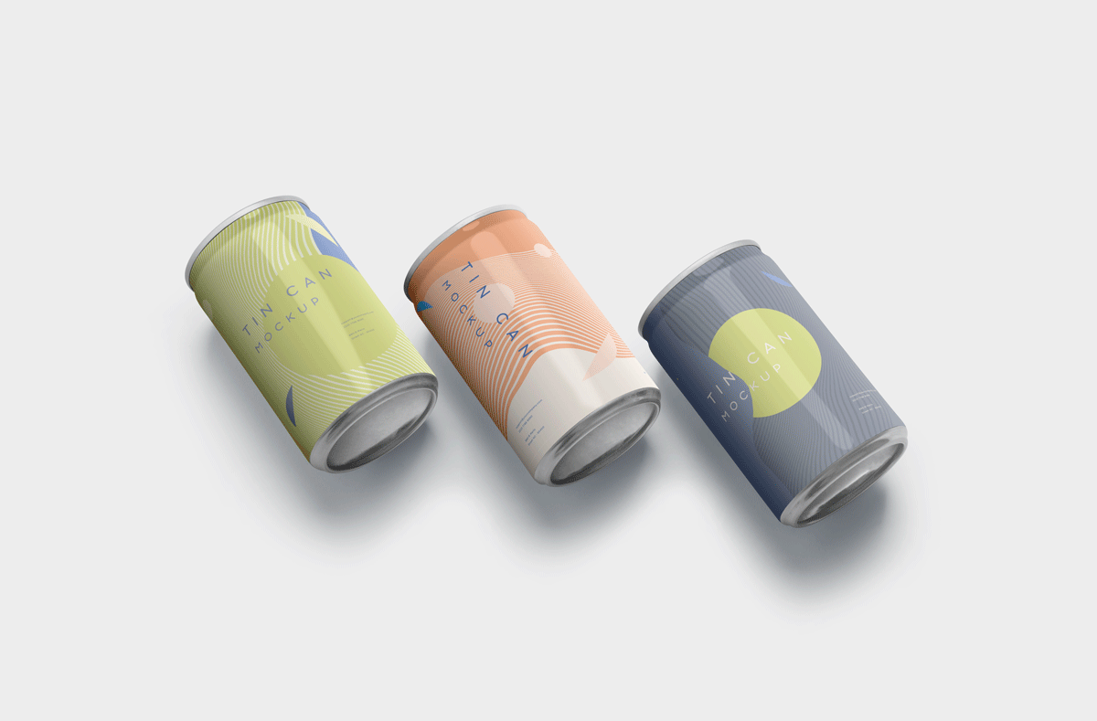 碳酸饮料啤酒凉茶锡罐金属罐包装样机 Tin Can Branding Mockups_img_2