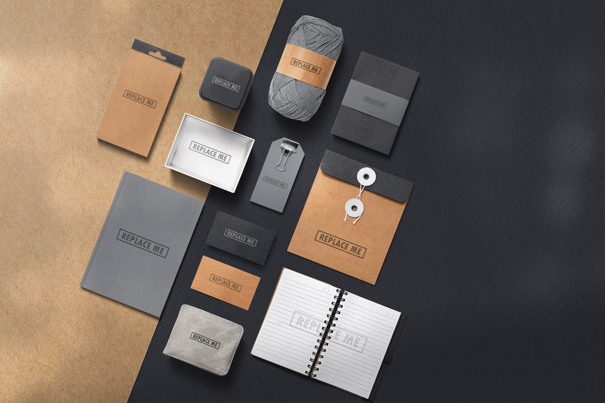 品牌VI设计提案办公文创档案袋手提袋展示样机 Art & Branding Mockups Vol.3_img_2
