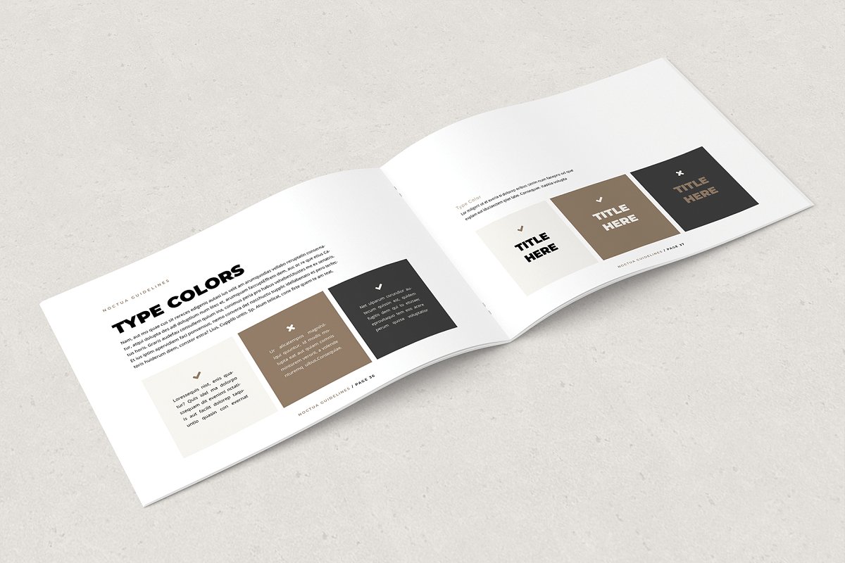 简约品牌视觉识别系统设计VIS指南INDD手册模板 Noctua Brand Guidelines_img_2