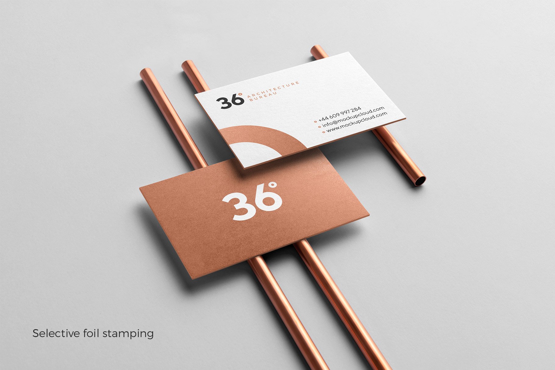 专铜印刷效果品牌VI设计提案办公文创展示样机 Copperstone Branding Mockup_img_2