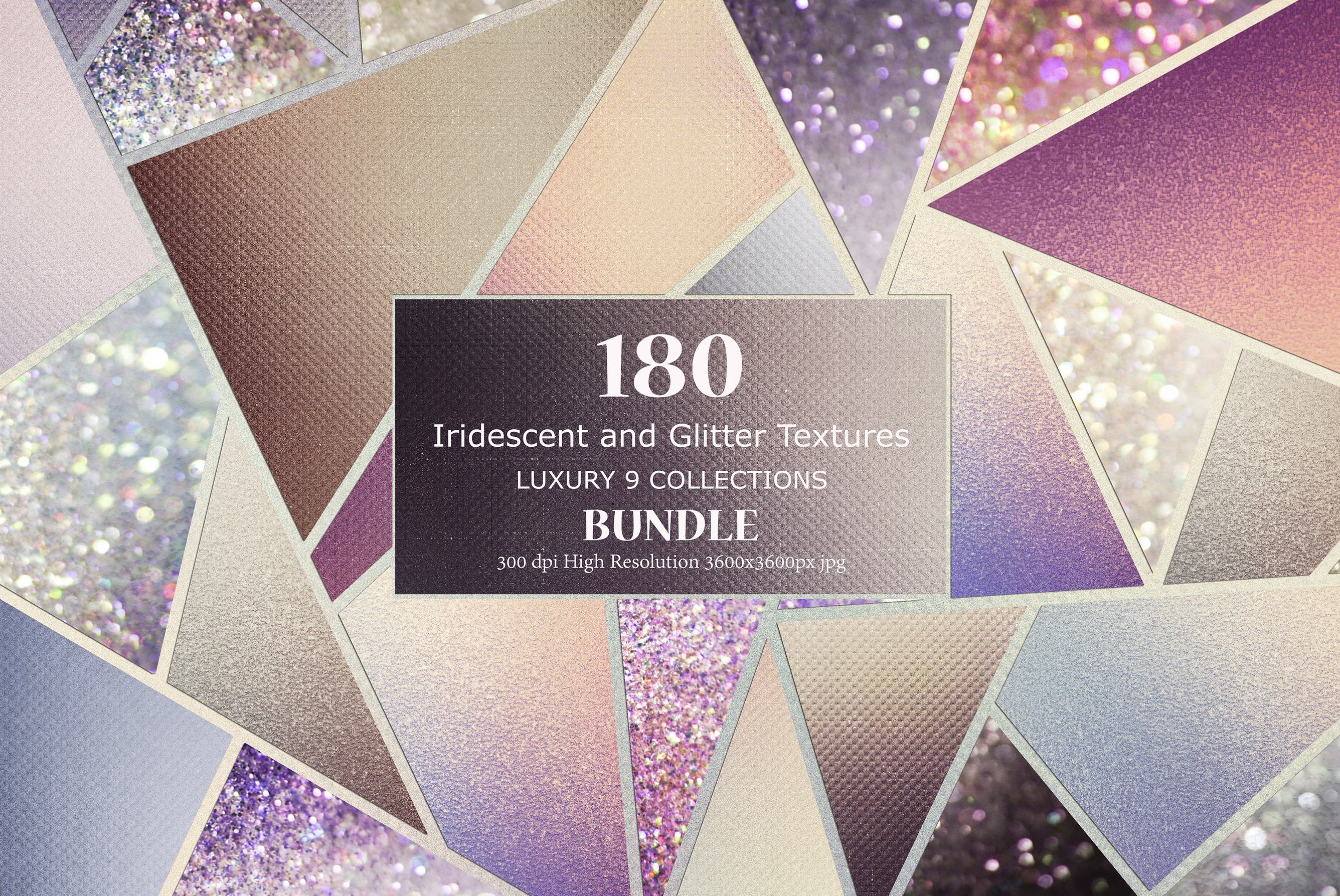 闪闪星星发光铂纸纹理 Iridescent Glitter And Foil Textures_img_2