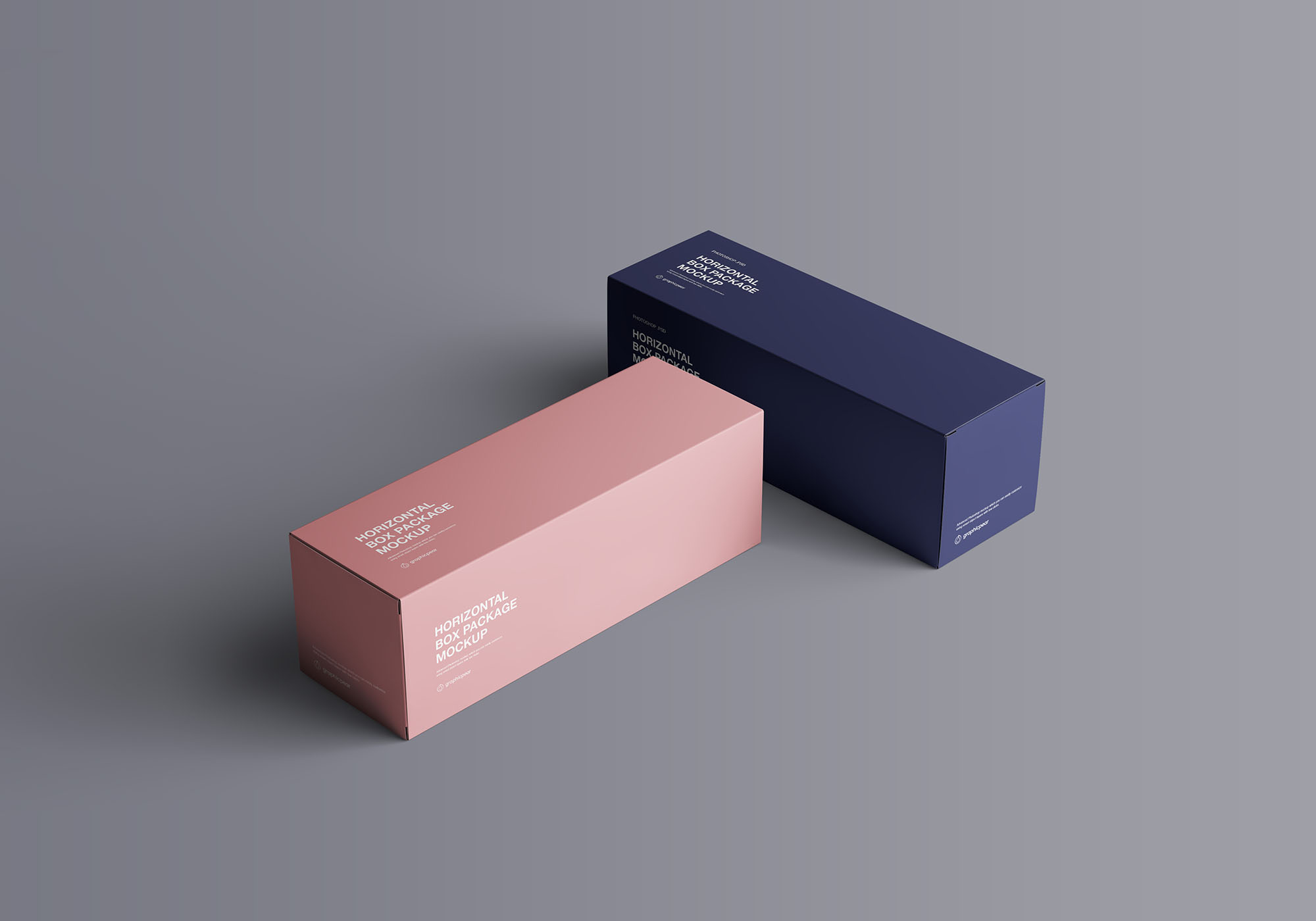 方形产品外盒包装展示样机 Horizontal Package Box Mockup_img_2