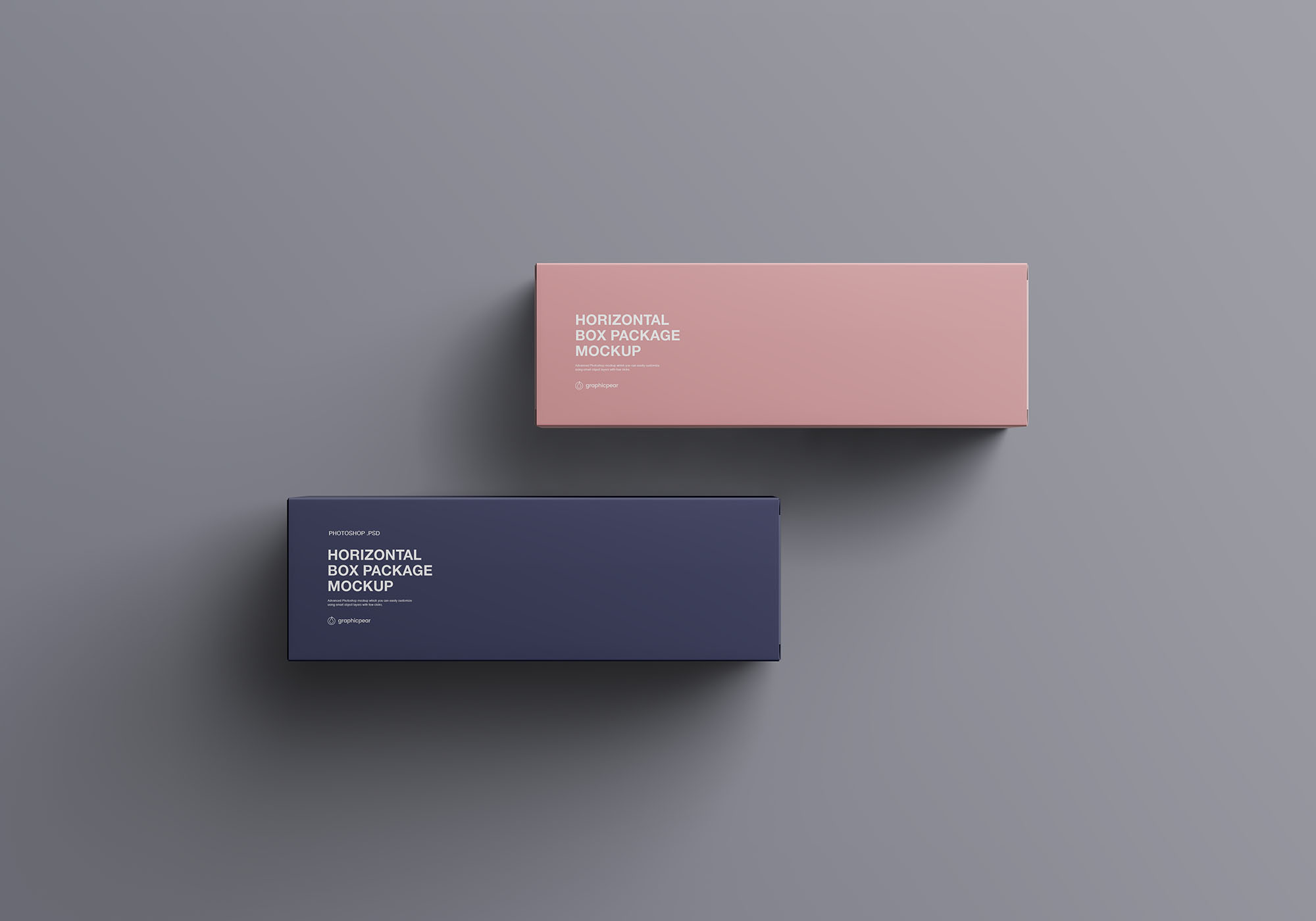 方形产品外盒包装展示样机 Horizontal Package Box Mockup_img_2