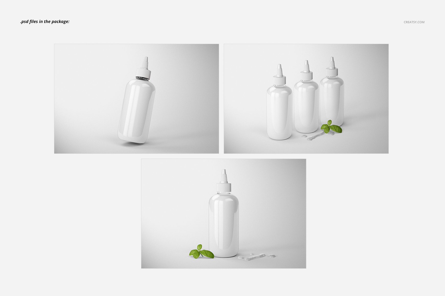 厨房调料沙拉酱番茄酱酱油瓶展示样机 Sauce Bottle Mockup Set_img_2