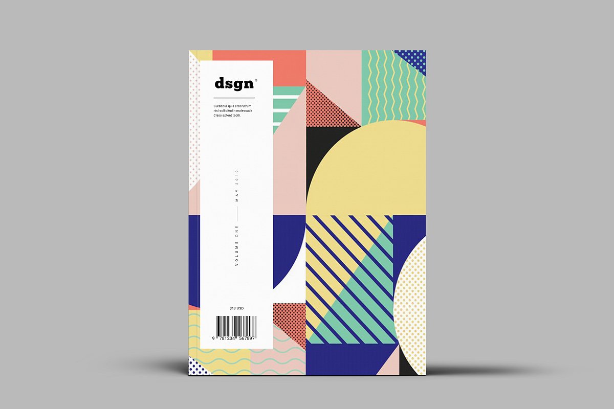 现代时尚孟菲斯风格产品介绍项目营销INDD画册模板 DSGN Magazine  INDD Templates_img_2