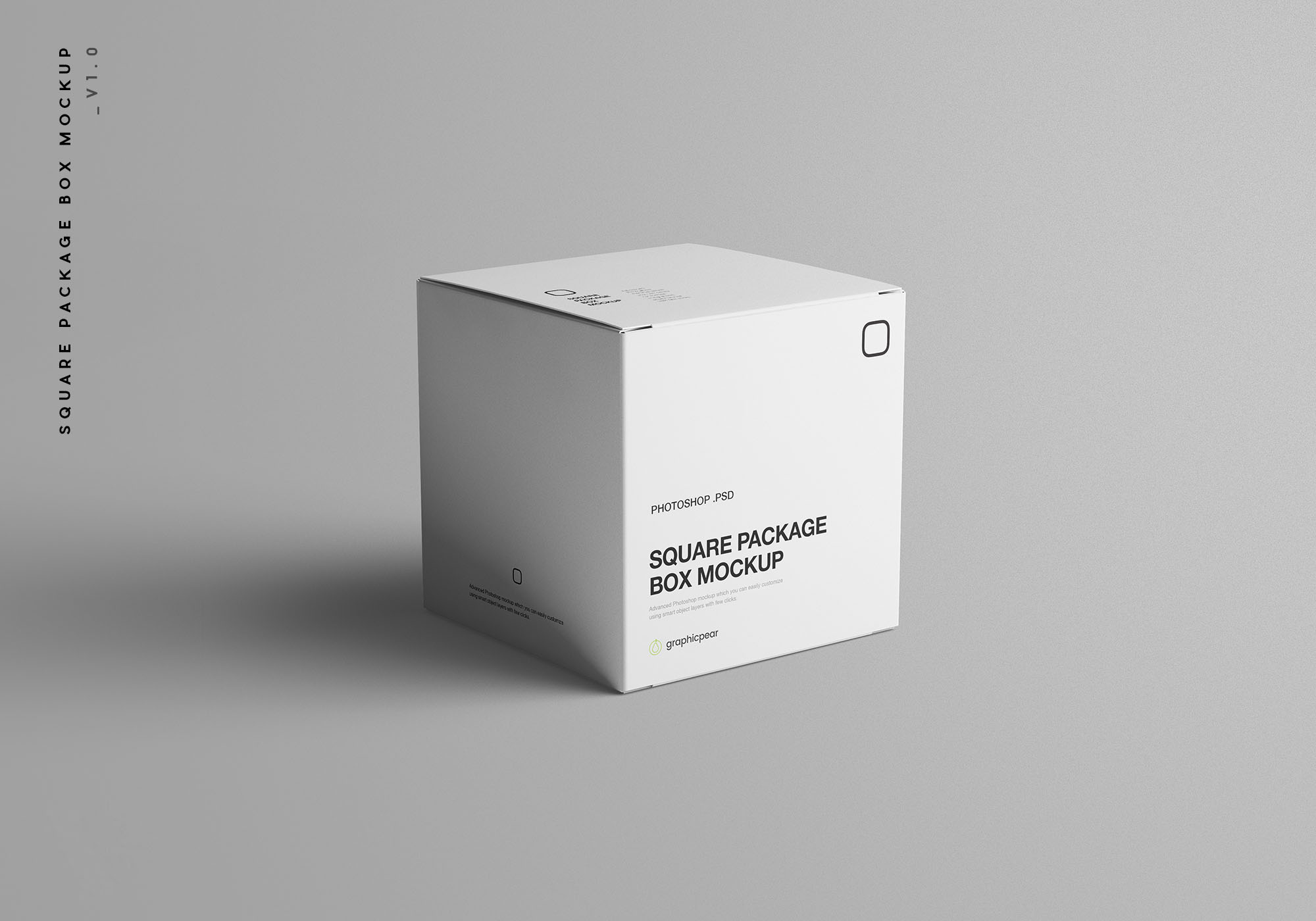 方形产品包装设计提案展示样机PSD智能贴图模板 Square Package Box Mockup_img_2