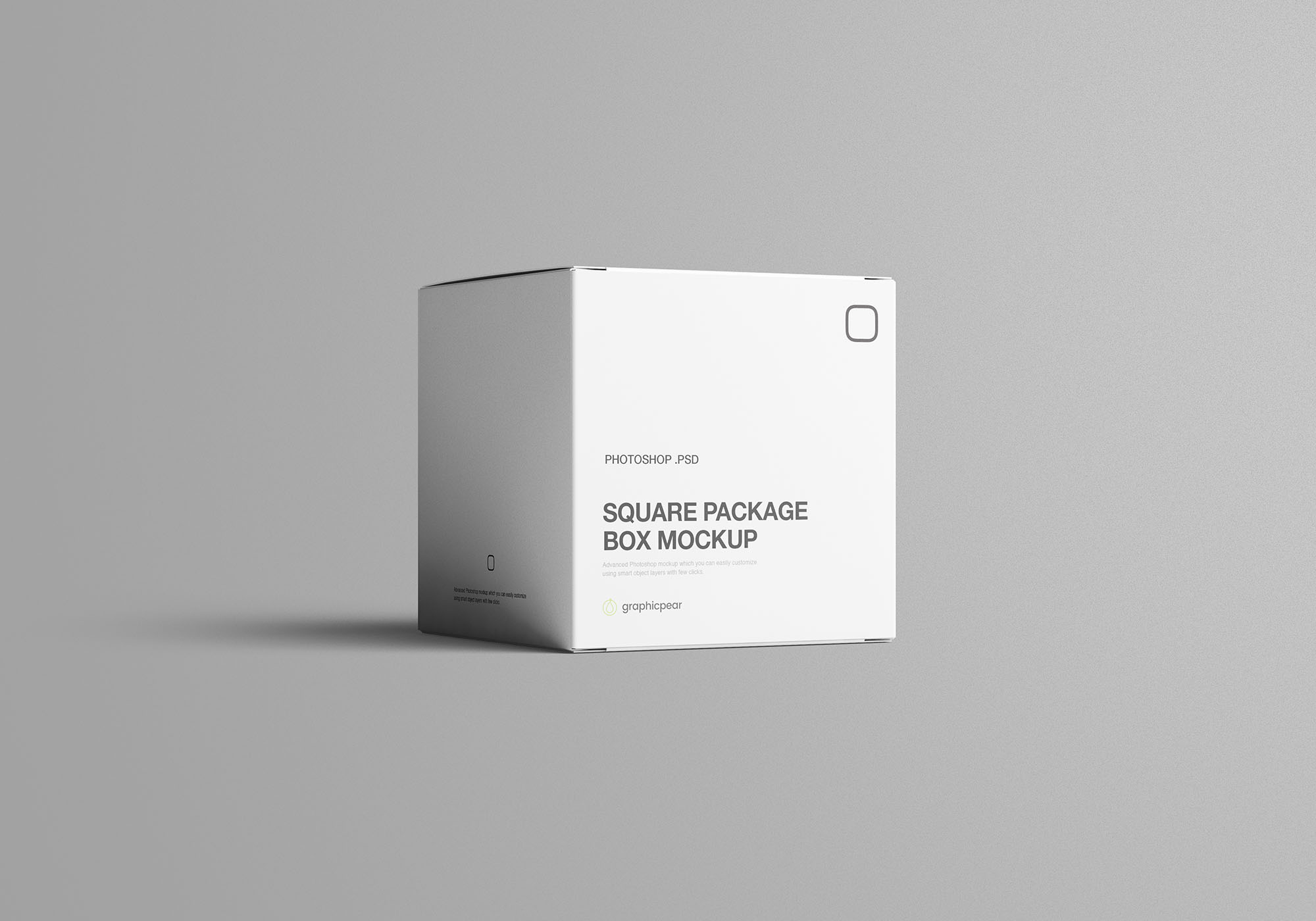 方形产品包装设计提案展示样机PSD智能贴图模板 Square Package Box Mockup_img_2