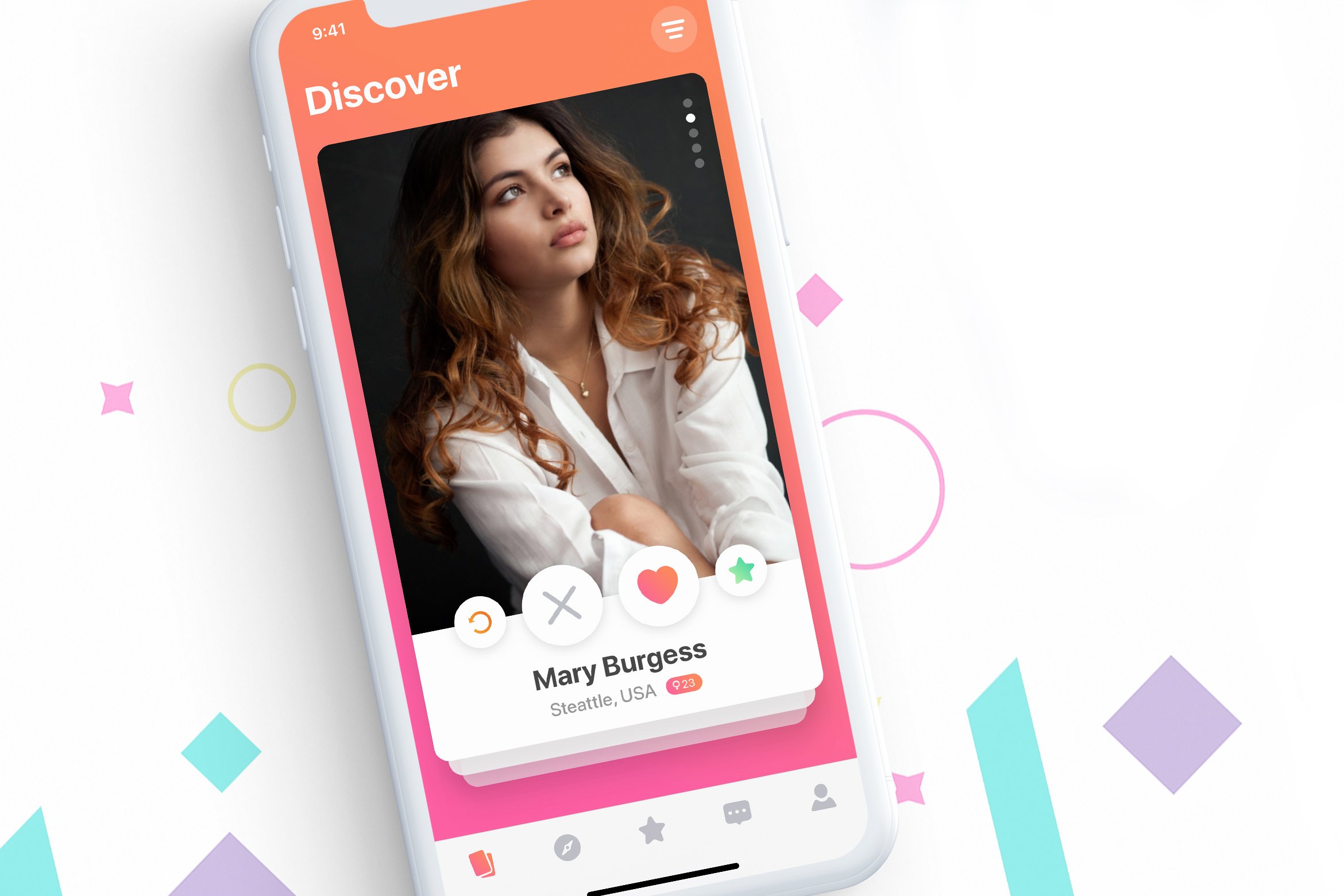 社交约会手机APP UI工具包 MIGO DATING UI KIT_img_2