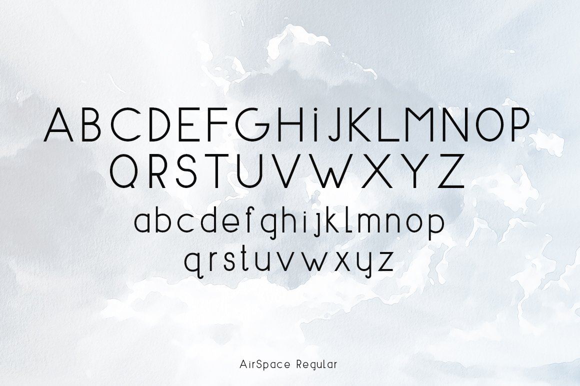 时尚极简徽标海报主题无衬线字体 AIRSPACE | Minimal Sans Serif Font_img_2