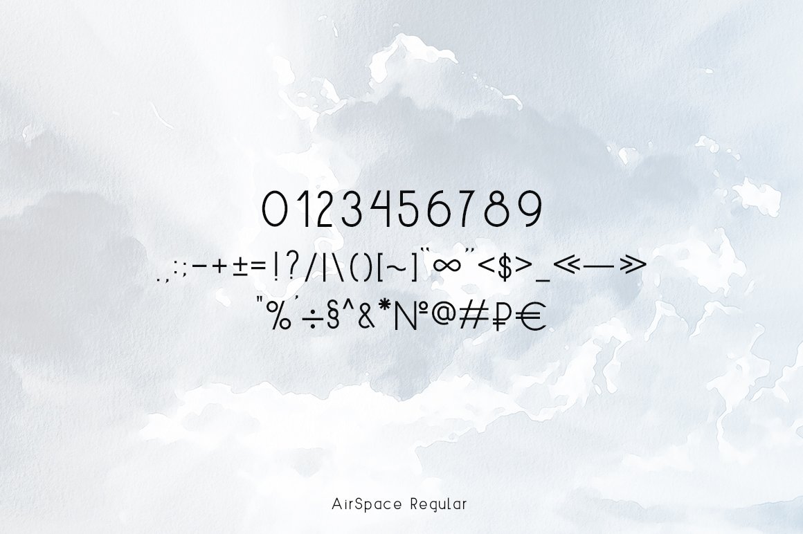 时尚极简徽标海报主题无衬线字体 AIRSPACE | Minimal Sans Serif Font_img_2