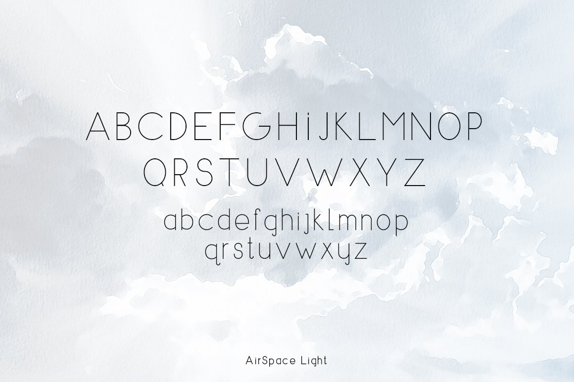 时尚极简徽标海报主题无衬线字体 AIRSPACE | Minimal Sans Serif Font_img_2