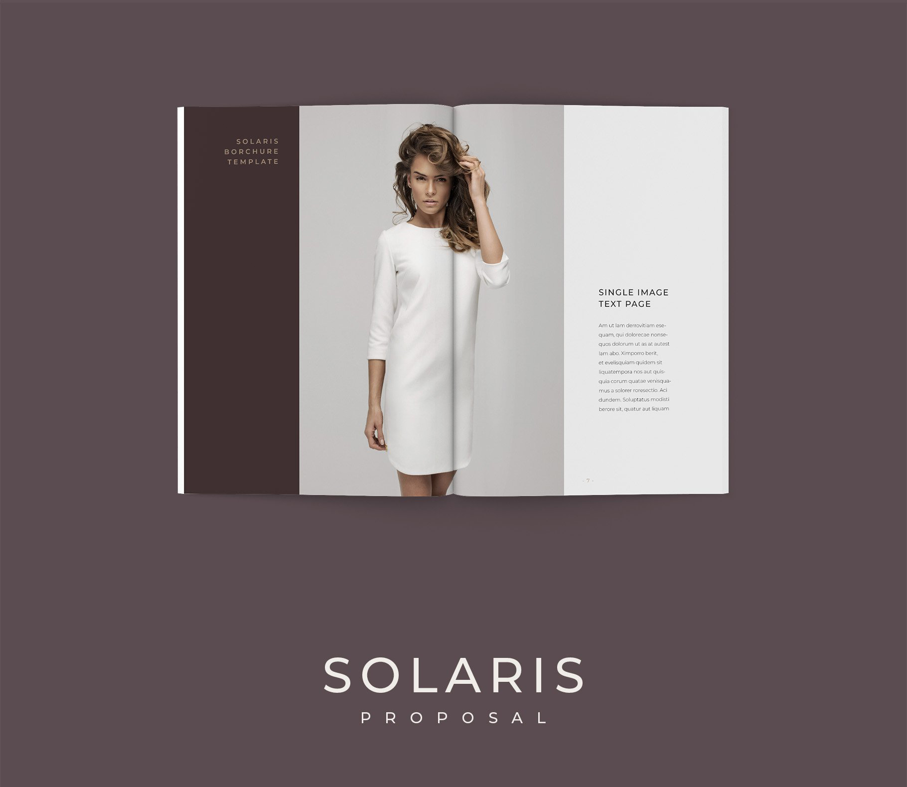 简约女装化妆品营销INDD画册模板 Solaris Complete Pack_img_2