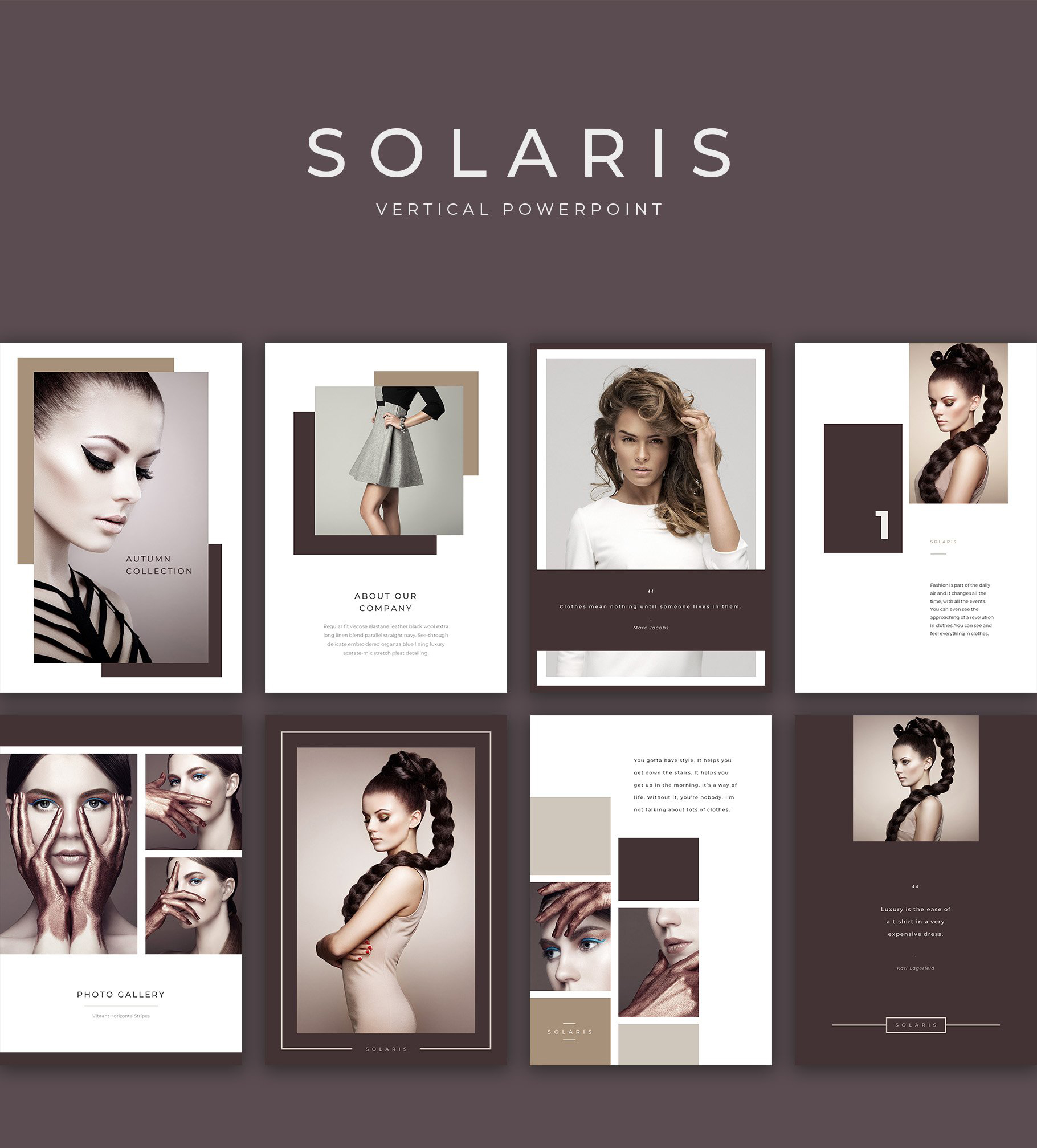 简约女装化妆品营销INDD画册模板 Solaris Complete Pack_img_2