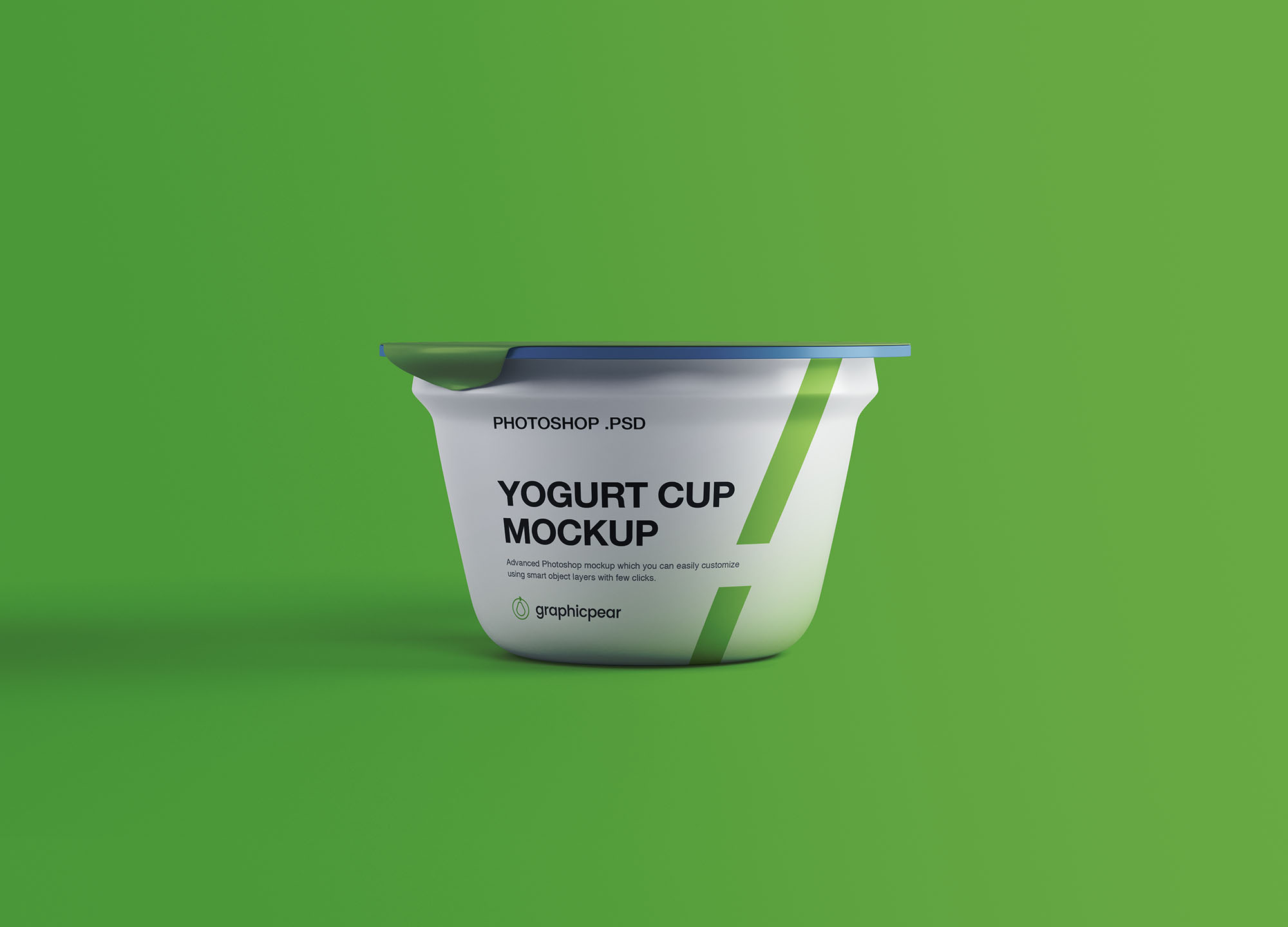 酸奶包装设计提案塑料杯展示样机 Yogurt Plastic Cup Mockup_img_2