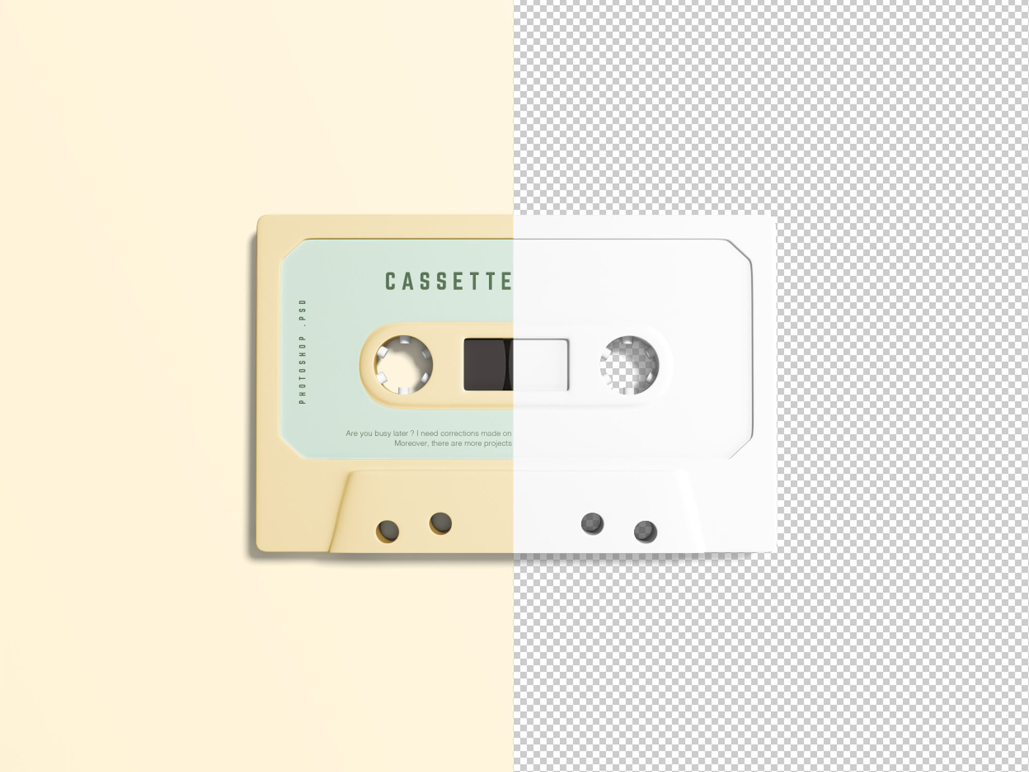 2款精致磁带盘展示样机 2 Exquisite Cassette Mockup_img_2