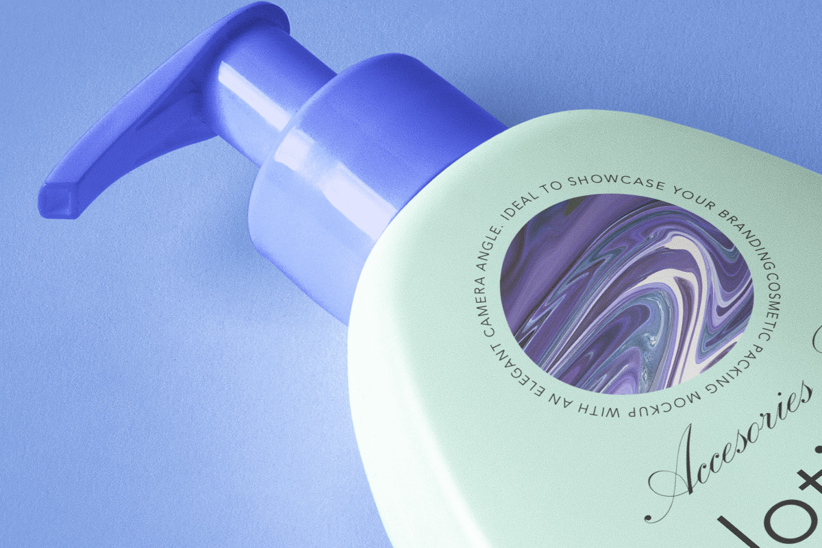 高端洗发水沐浴露化妆品护肤品包装样机 Lotion Pump Psd Cosmetic Mockup_img_2