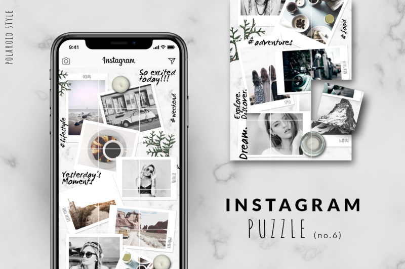 摄影照片产品电商营销海报Instagram模板合集 BUNDLE: Social Media Templates_img_2