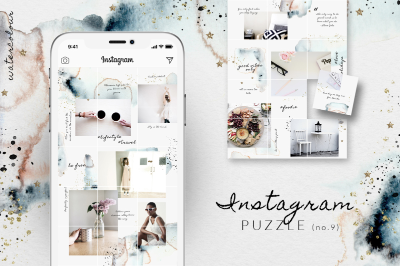 摄影照片产品电商营销海报Instagram模板合集 BUNDLE: Social Media Templates_img_2